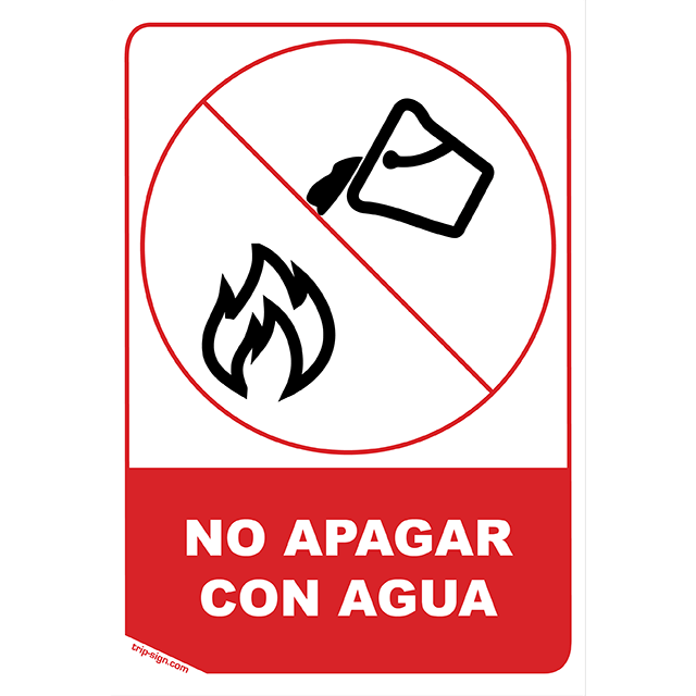 NO APAGAR CON AGUA