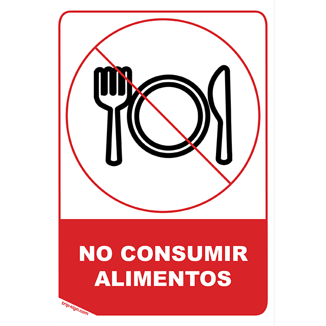 NO CONSUMIR ALIMENTOS