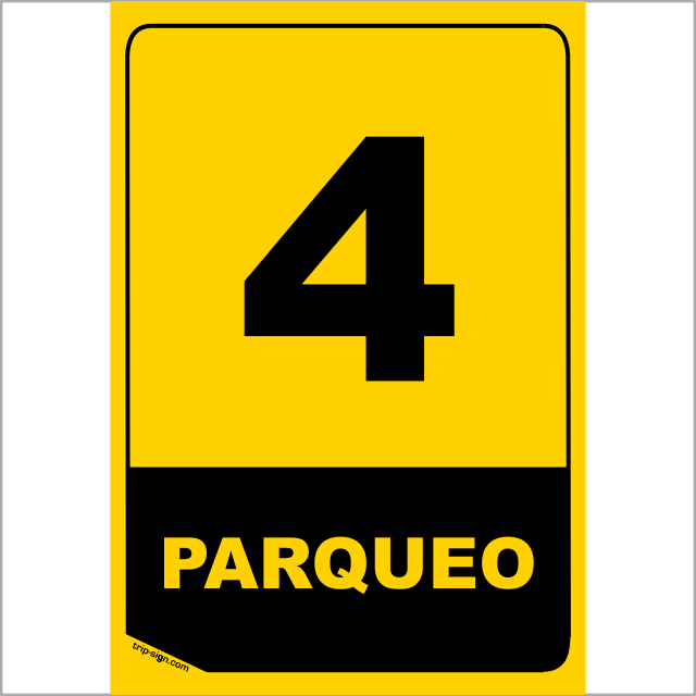 NUMERO PARQUEADERO 4