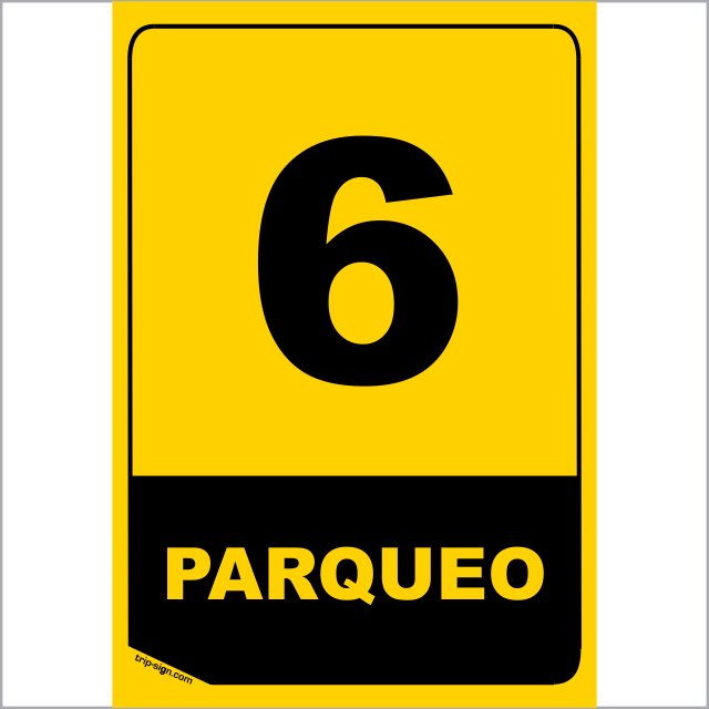 NUMERO PARQUEADERO 6