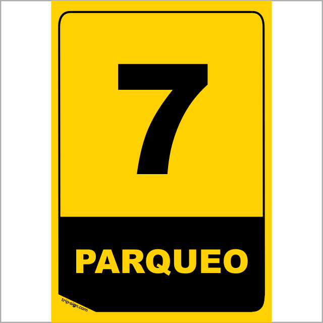 NUMERO PARQUEADERO 7