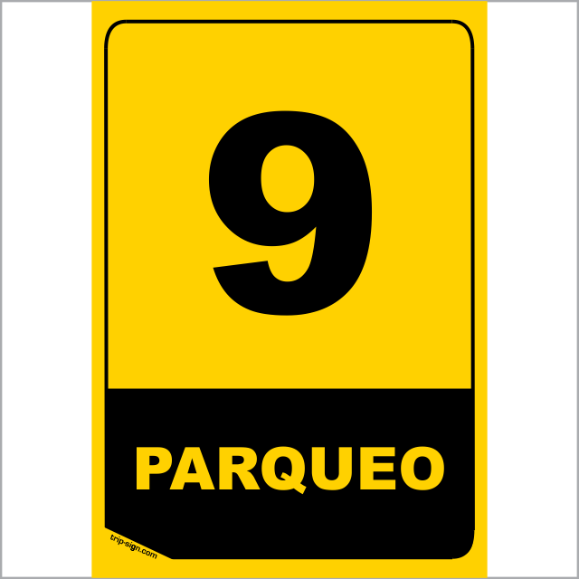 NUMERO PARQUEADERO 9