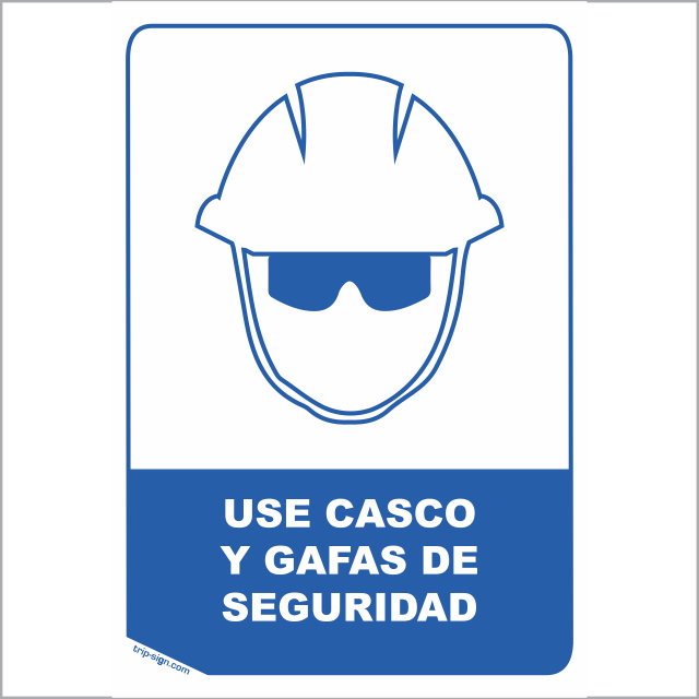 USO CASCO Y GAFAS DE SEGURIDAD